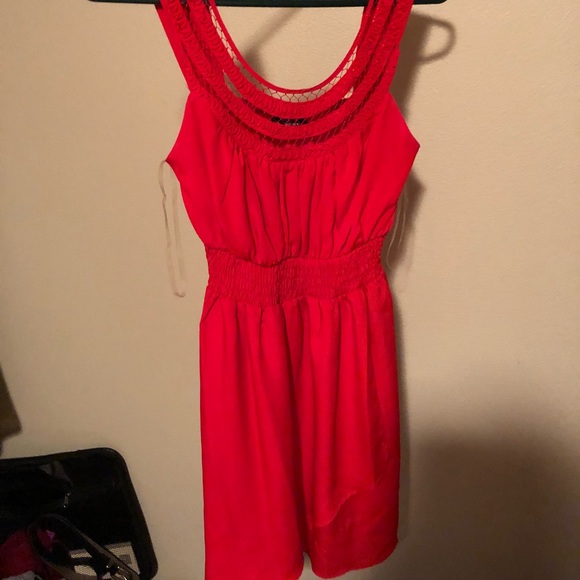 flattering red dress